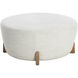 Cyan 18 inch Natural / Merino Pearl Ottoman